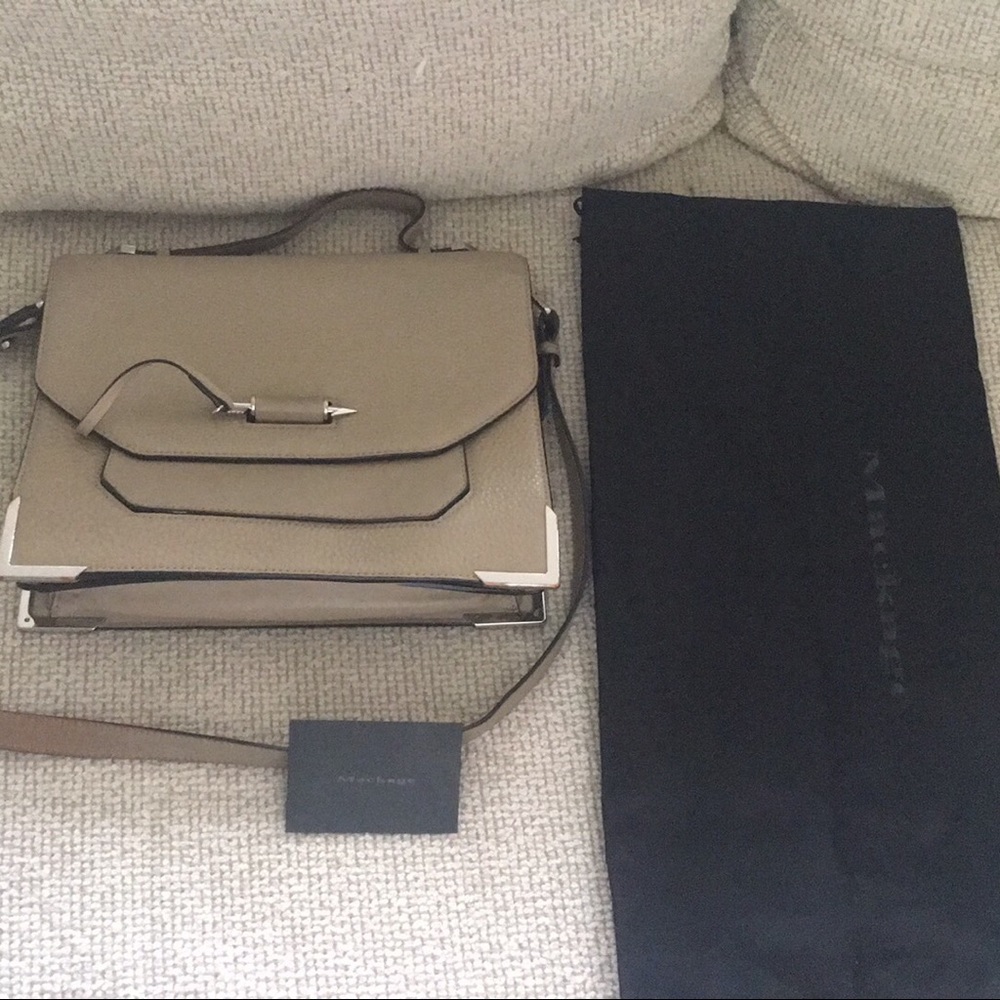 Mackage Keeley Pebbled Leather Satchel